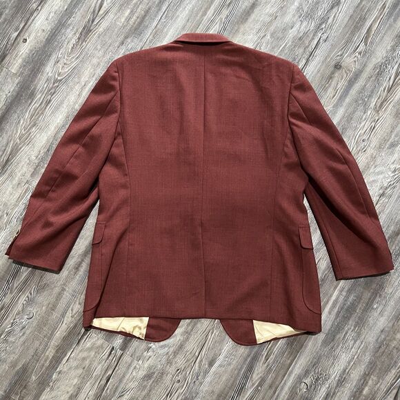 Rare Vintage 70's di Benedello Plum Wool Blazer Made in USA - Picture 2 of 12